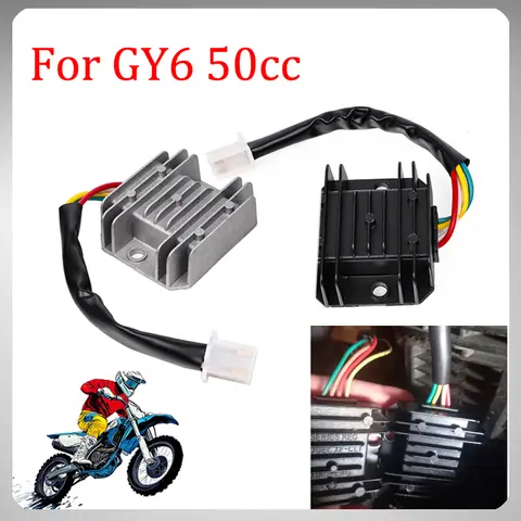 Motorcycle 4 Wires Regulator Rectifier for GY6 50cc 150cc CG125-250CC Scooter Moped ATV 4 Pins Voltage Stabilizer Rectifier