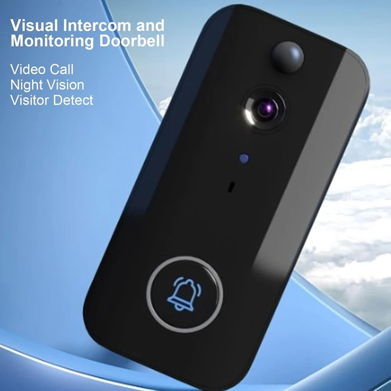 Doorbell Camera, 1080P Wire Less Doorbell Camera Supports 5G Wifi Network Connection, Voice Conversion,2 Way Talk