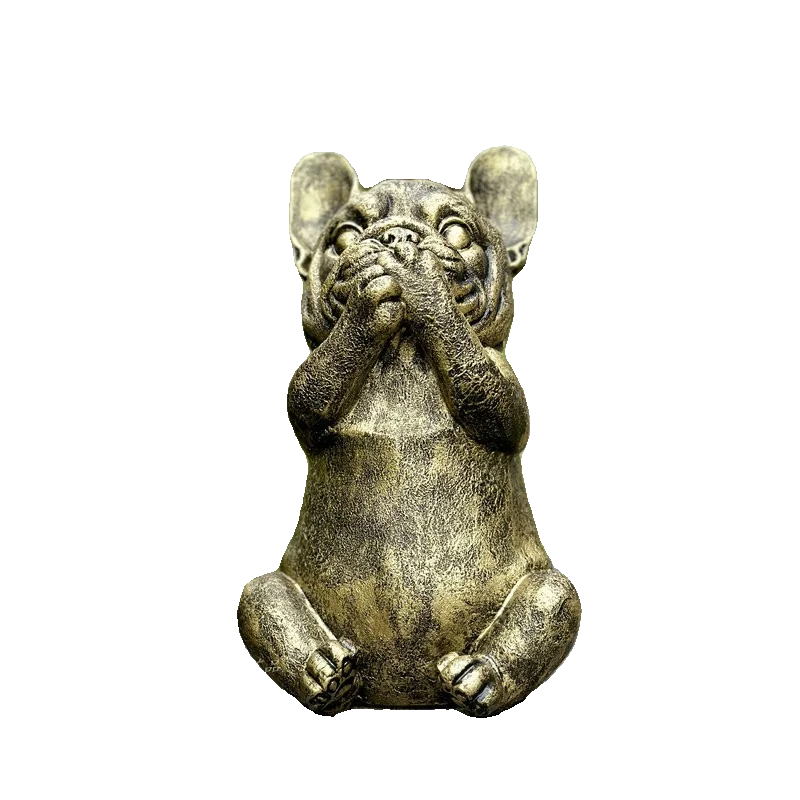 Garden ornament cartoon creative magic fight puppy decoration ornament