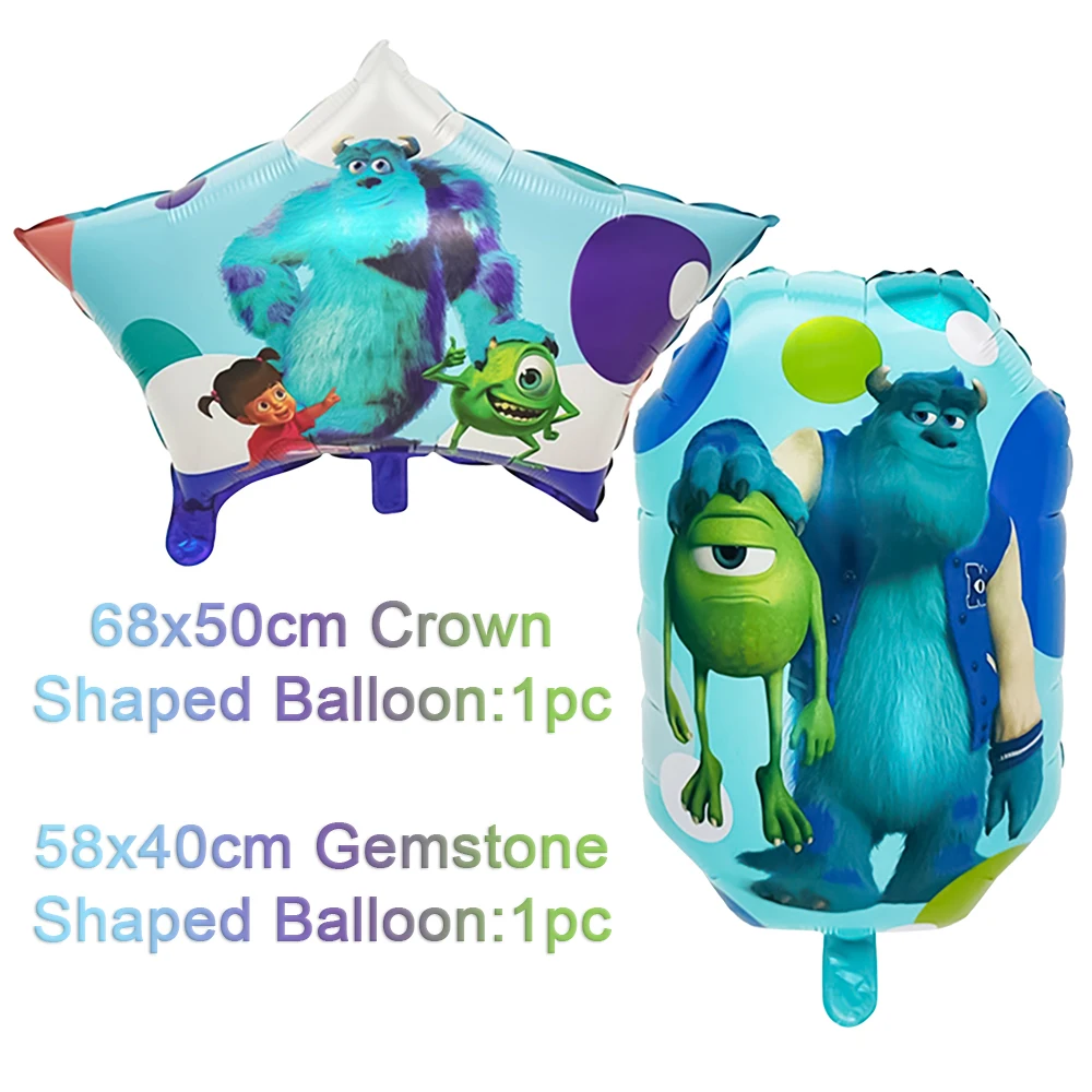 Monsters University Monsters, Inc. Birthday Party Decoration Number Aluminum Foil Latex Balloon Baby Shower Photography Pprops