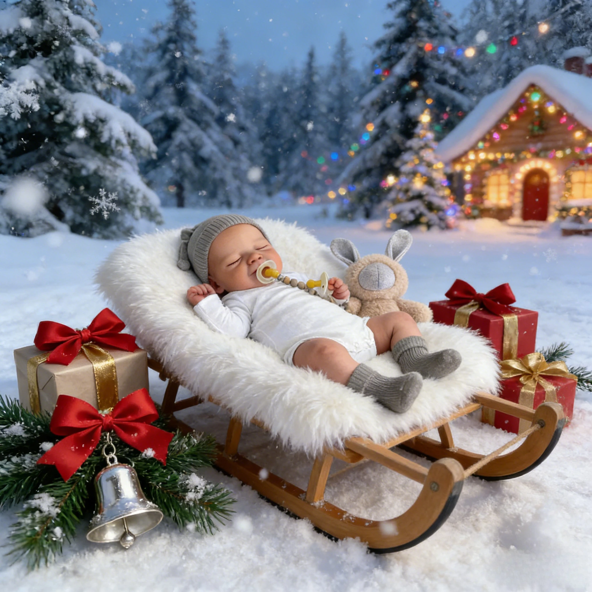 Bambola rinata addormentata Romy realistica da 18 pollici pre dipinta, pelle morbida 3D, capelli disegnati a mano