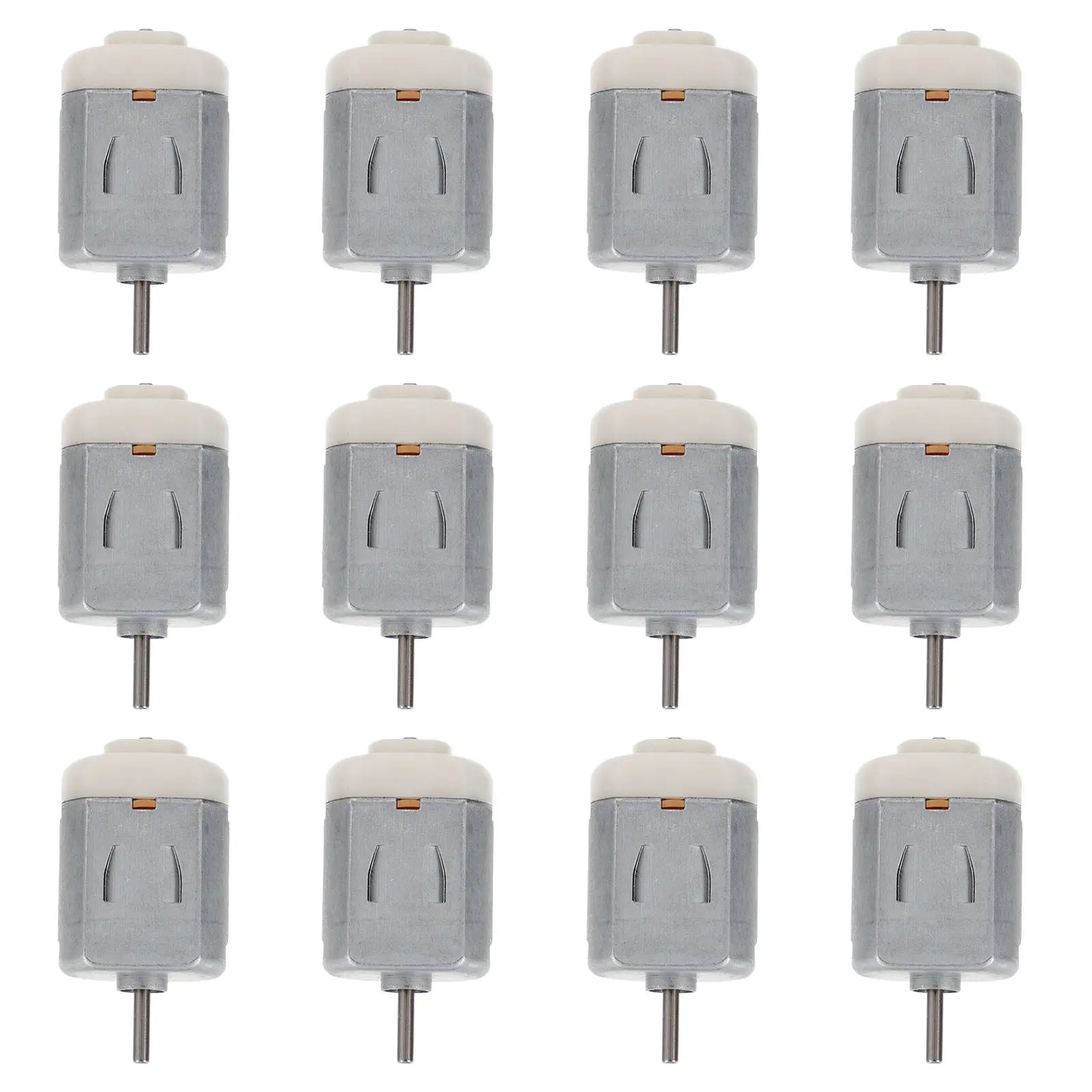 

12 шт. миниатюрных вентиляторных двигателей постоянного тока из алюминиевого сплава с медным сердечником, высоким крутящим моментом и стабильной мощностью, для замены в радиоуправляемых моделях автомобилей