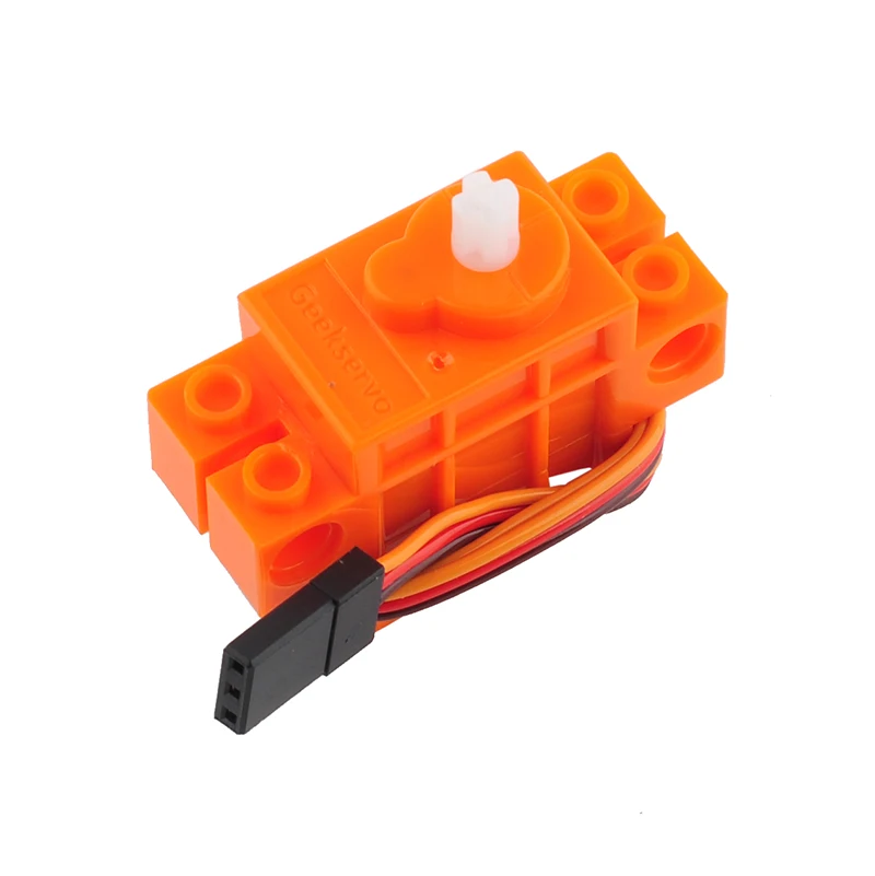 4PCS 360 Degree Continuous Rotation Servo Wheel Compatible with MOC Building Blocks Power Function Parts Robot Smart Car Toys