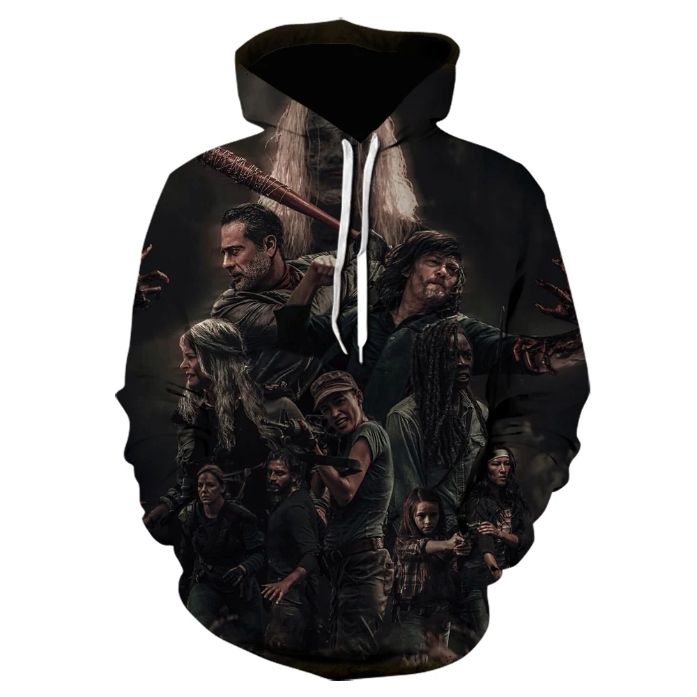 

The Walking Dead 3D Printed Hoodies Sweatshirt Horror TV Drama Boy Girl Pullovers Hoodie Men Women Fashion Oversized Hoody Kids