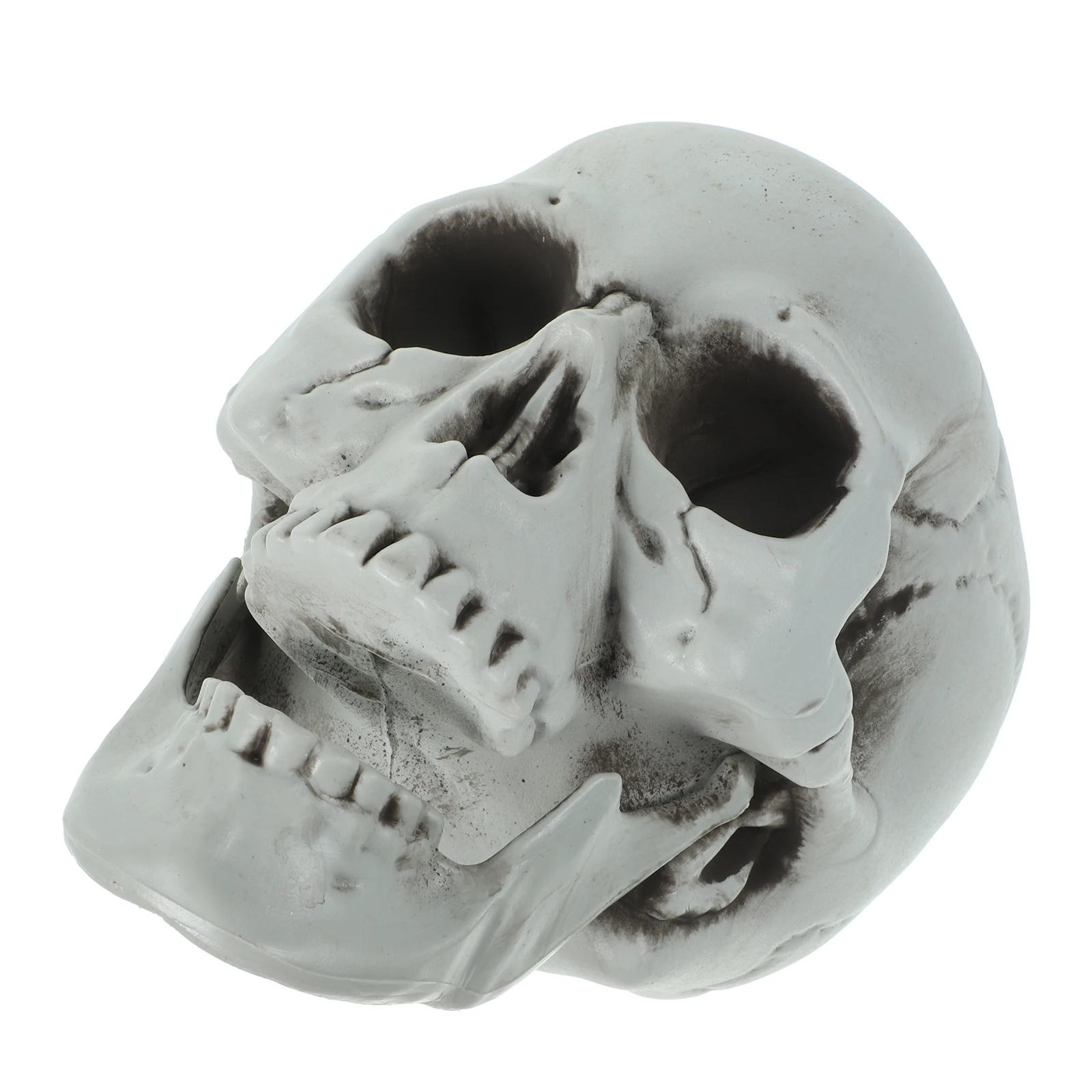 

Skull Ornaments Funny Halloween Prop Horror Decor Facial Mask Playing Toy for Home Decorations