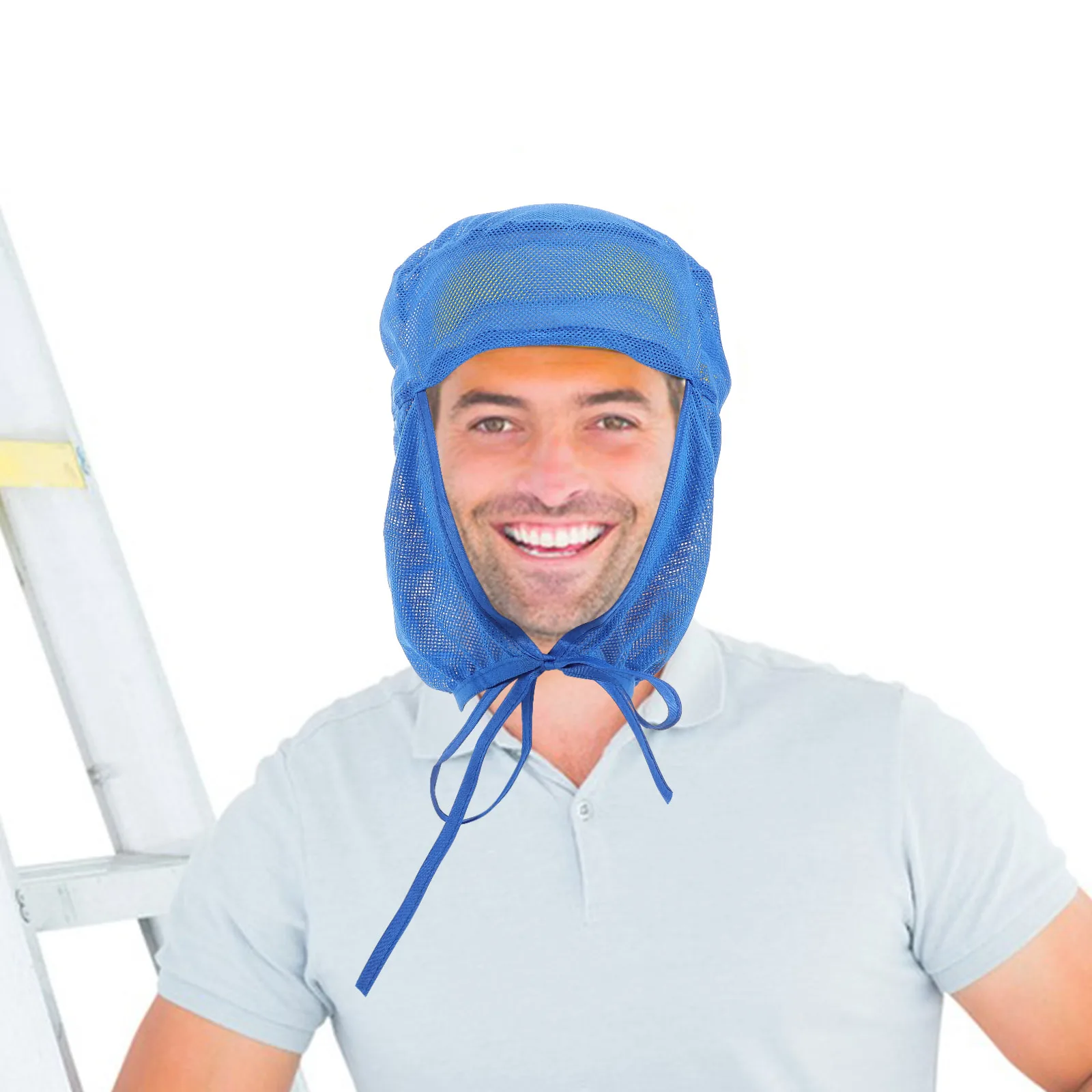 

Adjustable Factory Hat Breathable Mesh Unisex Food Service Cap Hair Fall Prevention Washable Reusable Workshop Hat