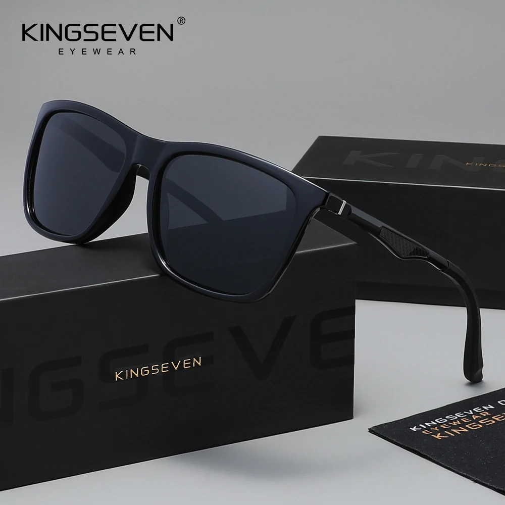 KINGESEVEN Hochwertige Sonnenbrillen für Herren, polarisiert, UV400, modische Brillen für Damen, lässige Outdoor-Luxus-Business-Brillengestelle
