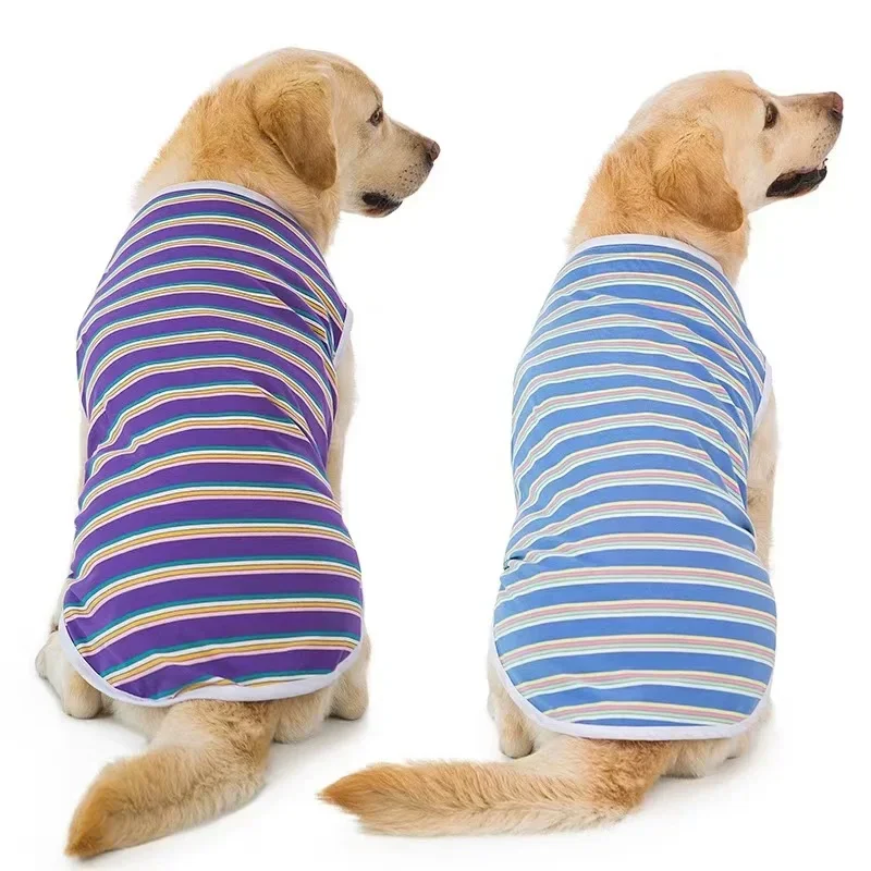 

Dog Vest Summer Cooling Sleeveless Breathable Pet Clothes For Medium Large Dogs Home Pajamas Vest Puppy Shirt Hot Sale