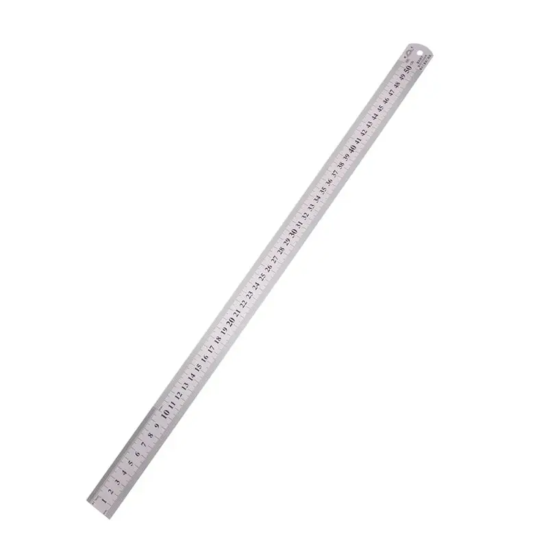 Y42A-10X Groove Right Stainless Steel Metric Ruler 50 Cm Stainless Metric Ruler