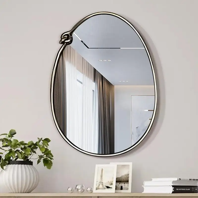 

Oval Barber Funky Mirror Wall Modern Living Room Decoration Hanging Mirror Bedroom Luxury Gold Nordic Spiegels Home Products