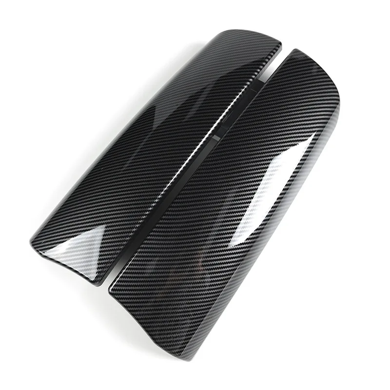 Carbon Fiber Pattern Center Console Armrest Lid Cover & Protective Trim for BMW 7 Series F01/F02, Interior Console Box Cover