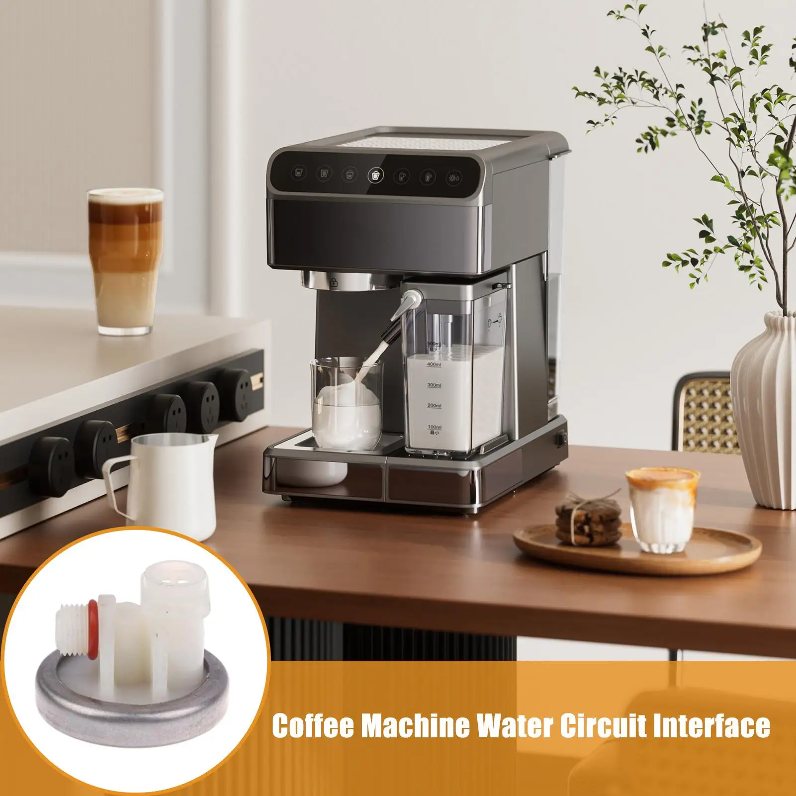 Coffee Machine Pump Pressure Regulator Automatic Coffee Machine Pressure Regulator D4 To G1/8 Sturdy Accessories Easy