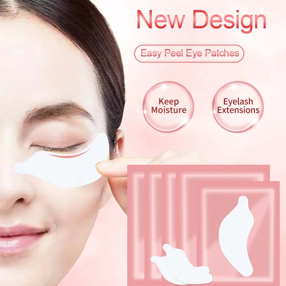 20/50 Pairs Eyelash Extension Patch Hydrogel Patches Gel Pad Lash Extension Under Eye Patches Eyelash Pads Eyelashes Patch