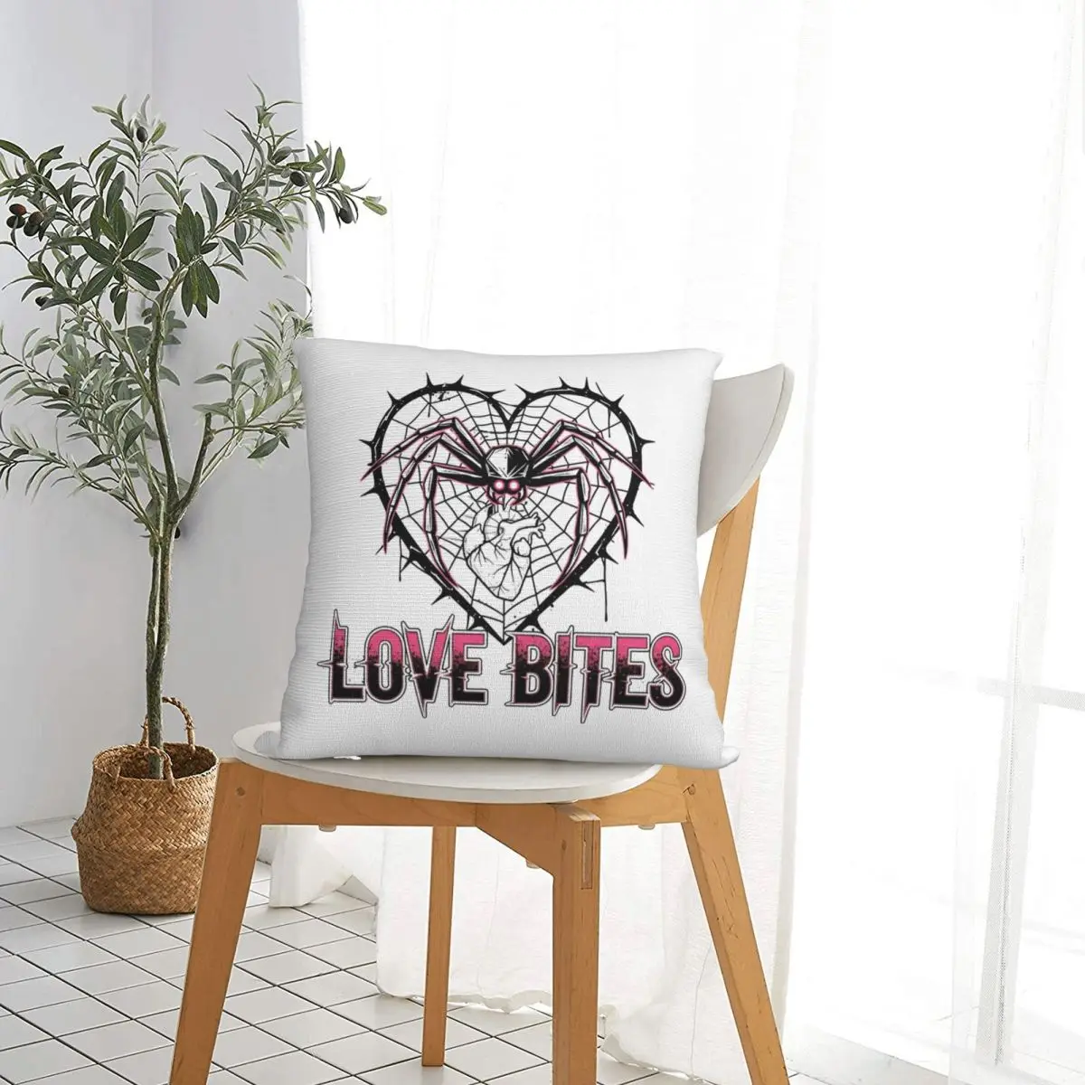 AJ Lee - Love Bites Square Pillow Cases Cushion Cover Awesome Zipper Decor Pillowcase for Home 18