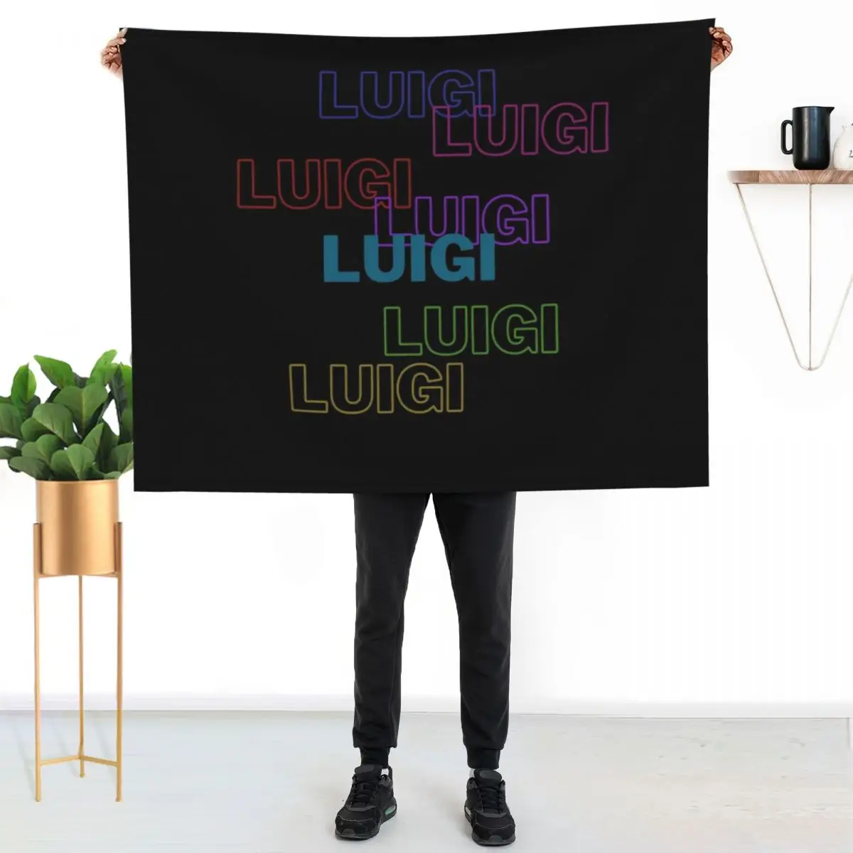 

Luigi multiple colorful scattered layer Throw Blanket Decorative Soft Throw Blanket for Couch Sofa