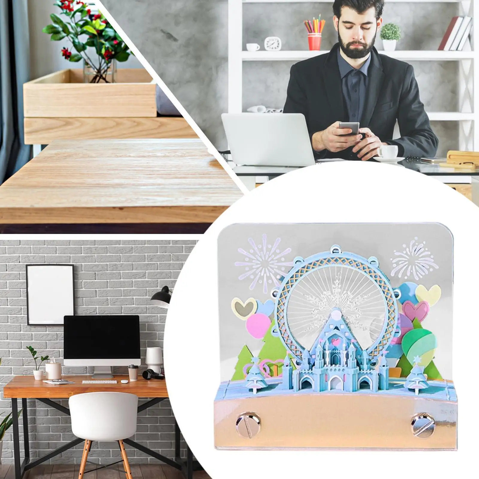 Timepiece Calendar 2026 Time Piece Ferris Wheel Calendar 2026 Tearable Timepiece Sticky Notes For Work Schedule Planning