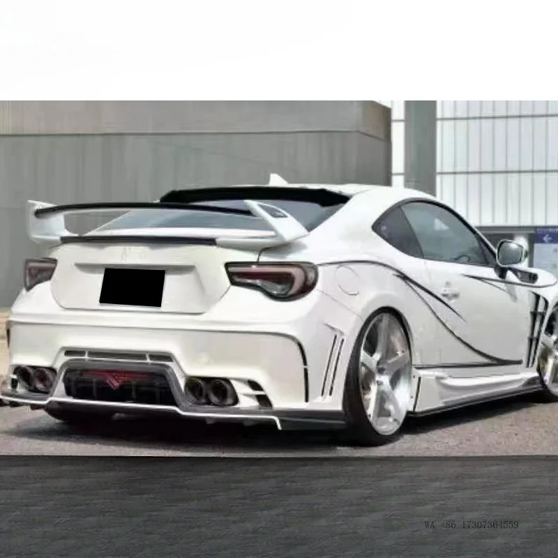 Suitable for Toyota GT86 , Subaru BRZ real carbon fiber Wolf Flame style rear spoiler, specialized modification