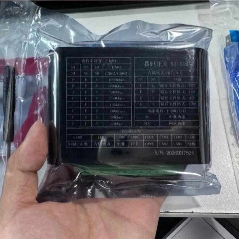 CAN Bus Data Logger Offline Record Playback With Relay Battery Powered SD Card Storage CAN Bus Recording Device