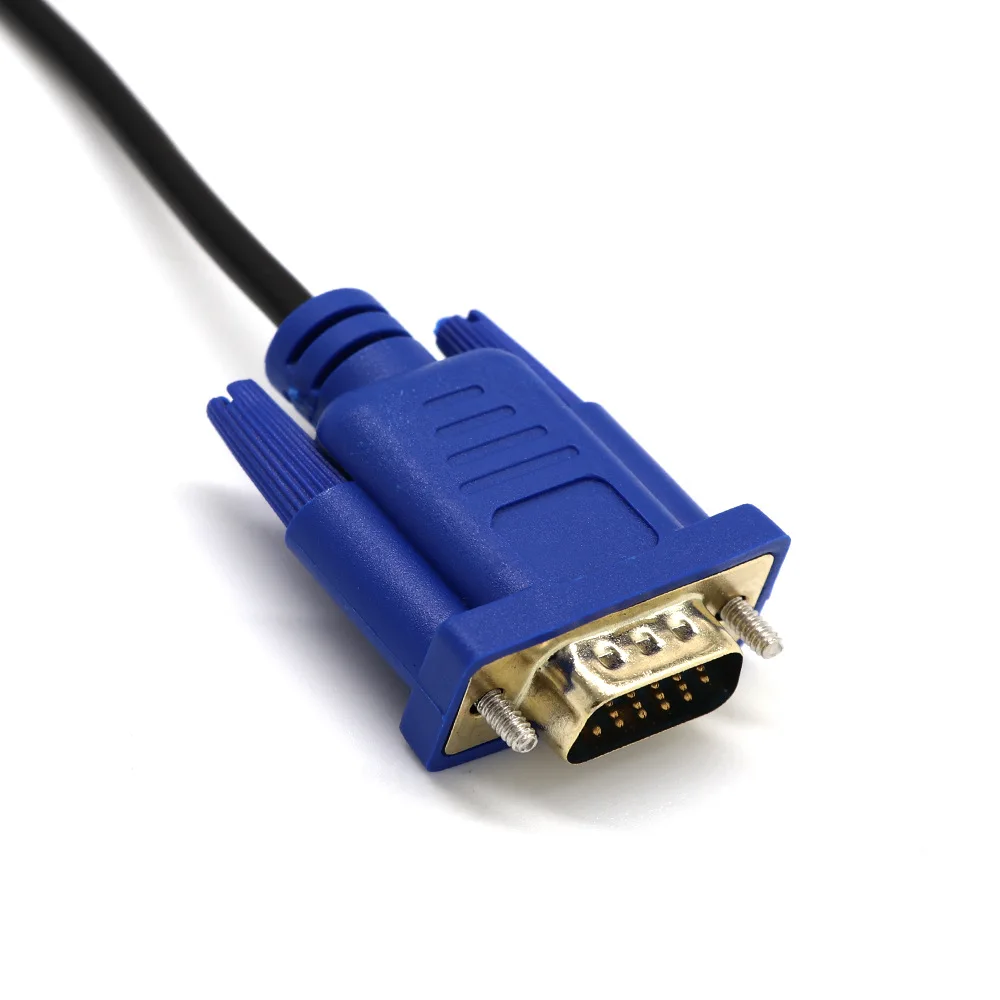 1-5m Professionelle 1080P Video Stecker HDMI-Kompatibel Zu VGA Konverter AV Adapter Kabel Display ausgang Stecker auf Stecker Für PC HDTV