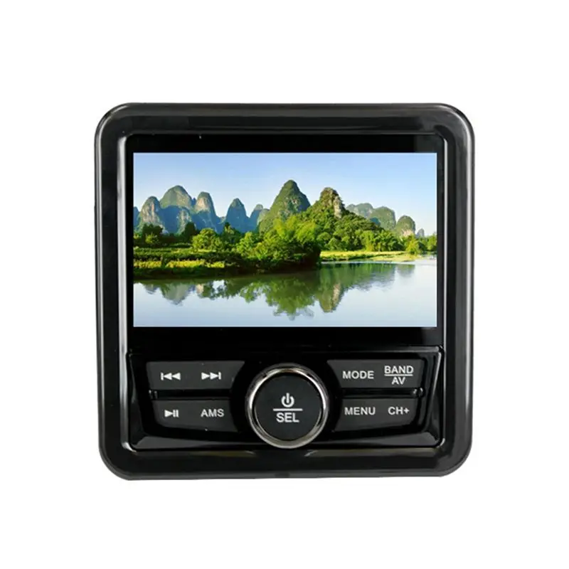 A48P-Marine Radio Boat Stereo Bluetooth FM AM Digital Media Audio Player Waterproof For Yacht ATV UTV Golf Cart Motorcycle Parts
