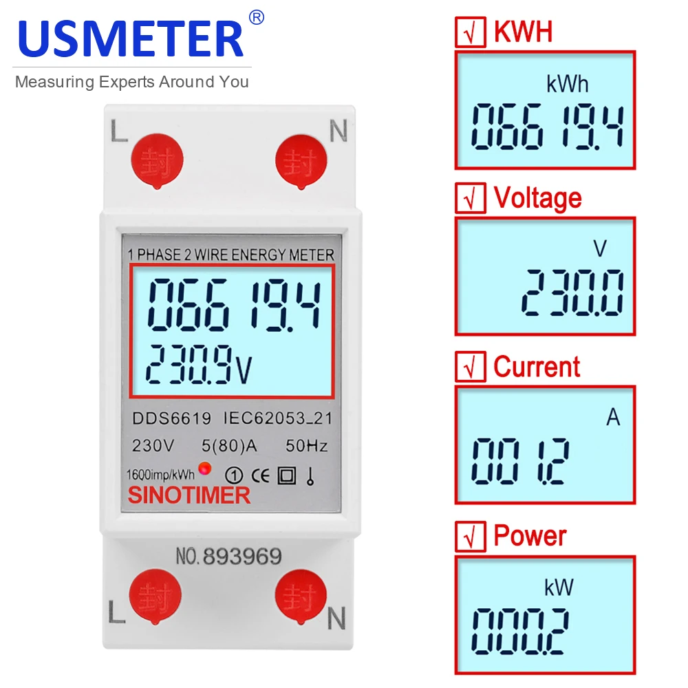 สายไฟฟ้าเดี่ยวจอแสดงผลดิจิตอล LCD สองเส้นใช้พลังงานไฟฟ้ารางรางรางรางรางรางรางรางรางรางไฟ230V 50Hz ใช้พลังงานไฟฟ้าการใช้พลังงาน