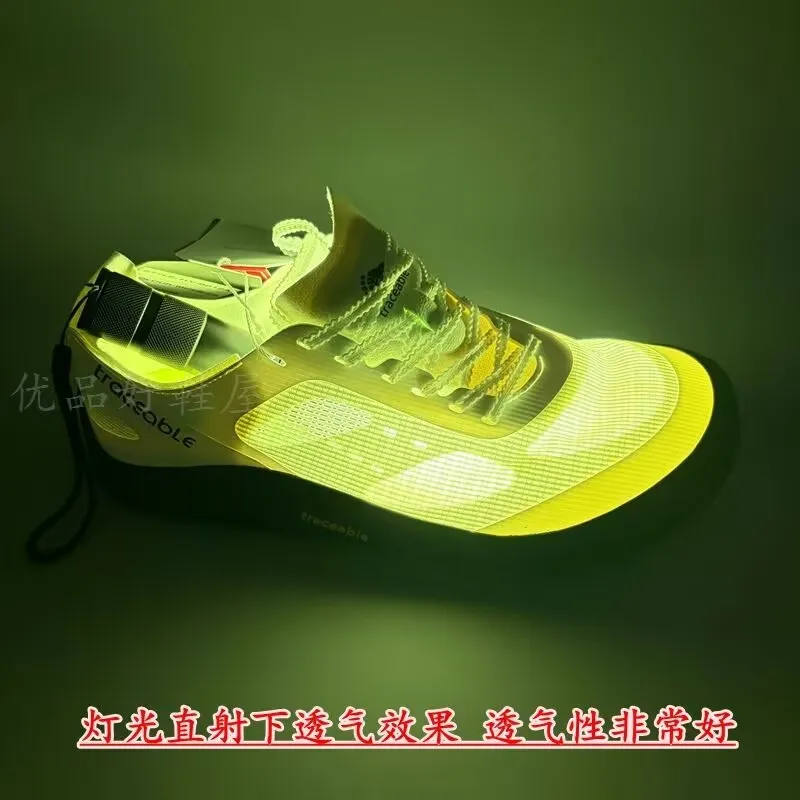 2026 Summer Single Mesh Hollowed Out Men's Sports Shoes Anti Slip and Wear-resistant Teenage Off-road Running Shoes