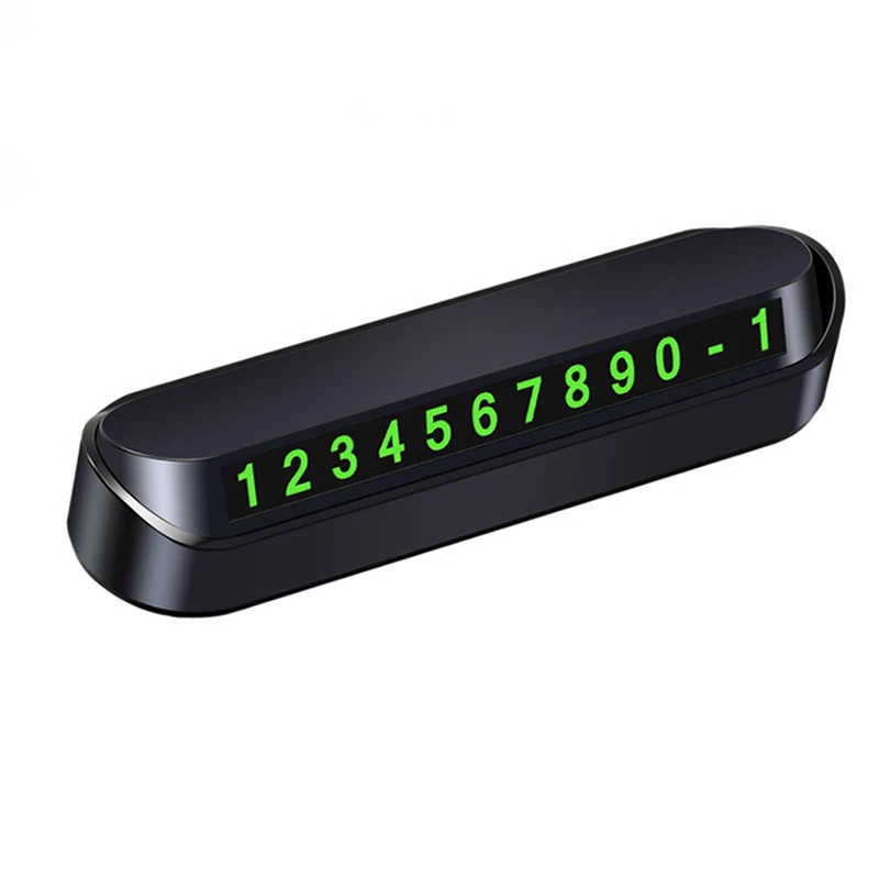 Car Phone Number Temporary Parking Card Hidden Luminous Auto Accessories Plates Car Park Stop Multiple Characters