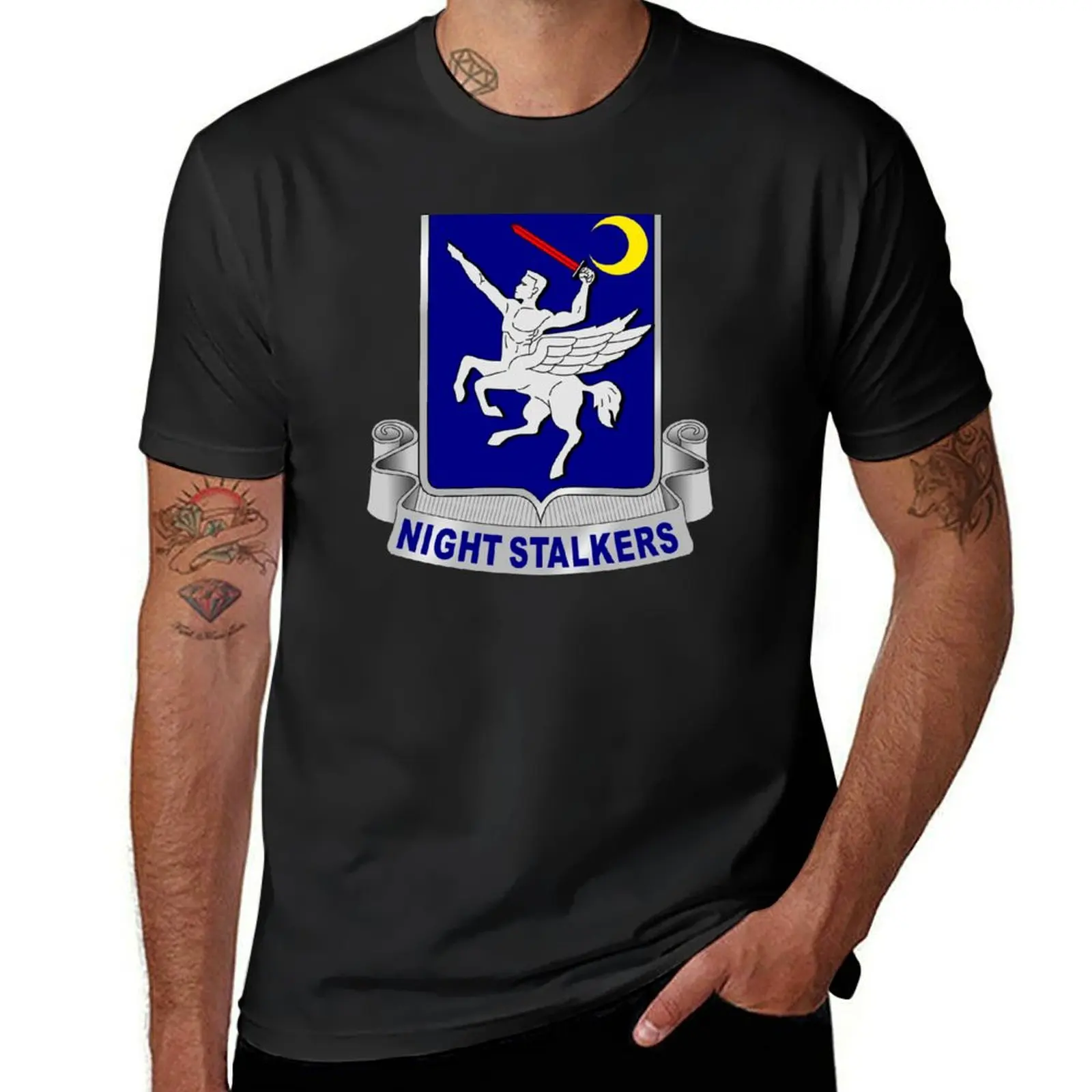 160th SOAR Night Stalkers T-Shirt for a boy oversizeds mens graphic t-shirts hip hop