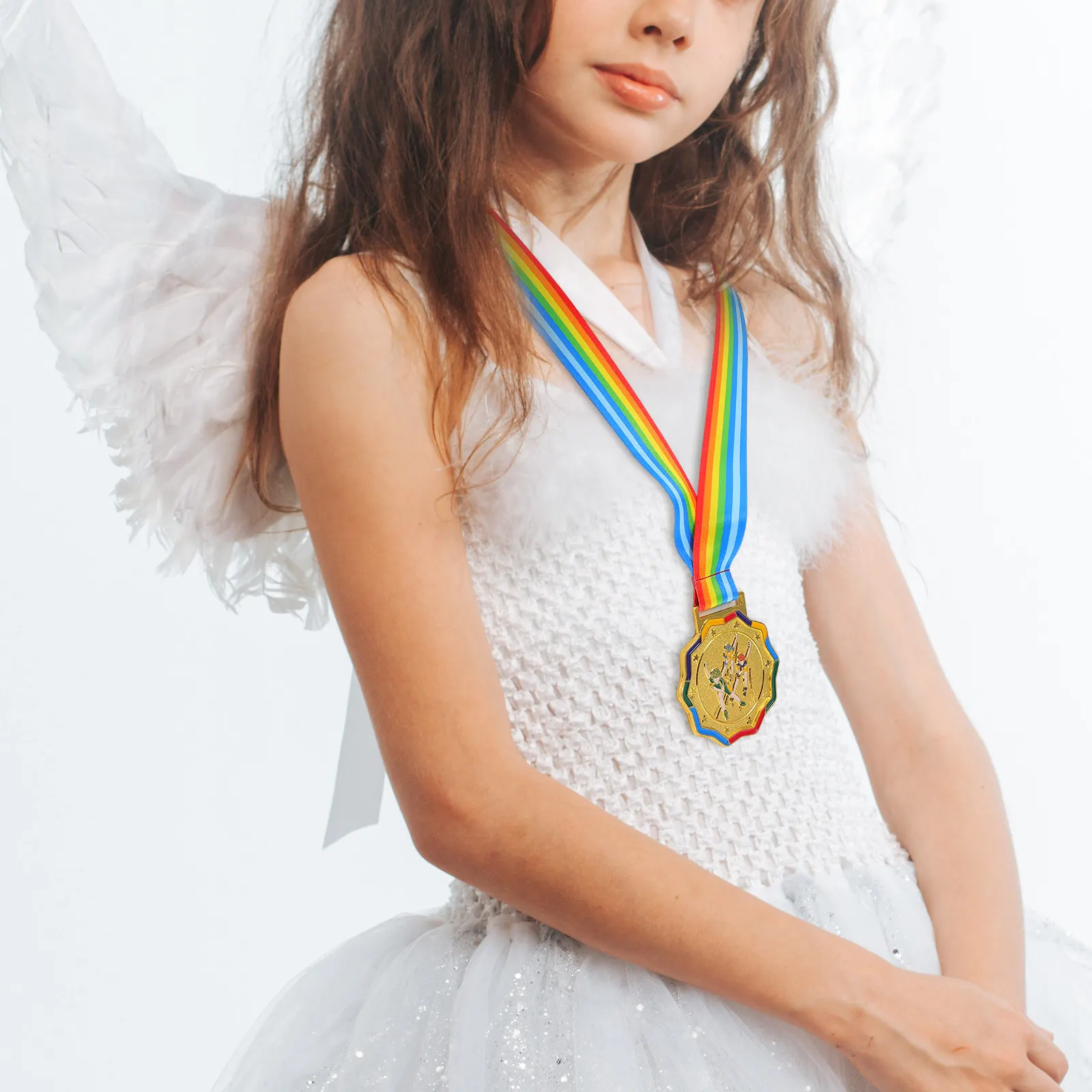 

Золотые легкие медали для фигурного катания с лентой на шею, детские медали для спортивных мероприятий, награды за первое место на соревнованиях по фигурному катанию