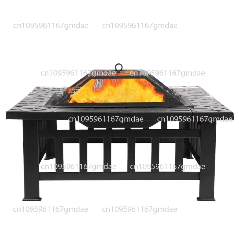 

Furnace making tea Household courtyard BBQ grill Indoor carbon grill brazier Villa furnace Multifunctional oven dense mesh