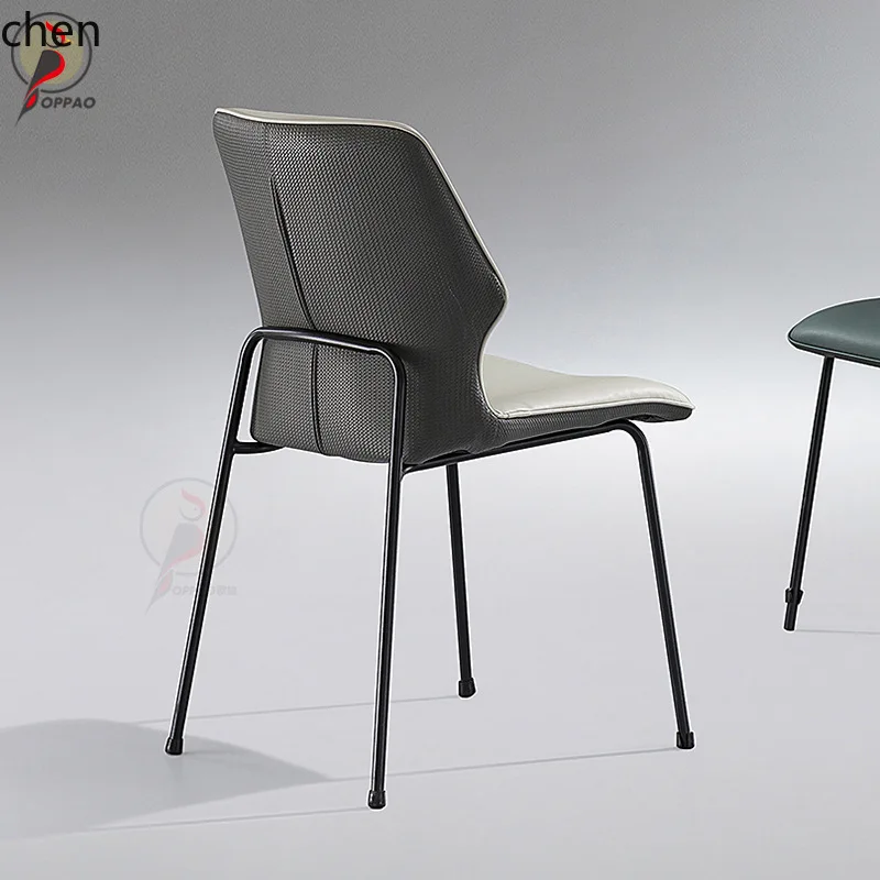 YFY Dining Chair New Model Home Dining Chair Carbon Steel High-End Italian Style Light Luxury Dining Chair Minimalist