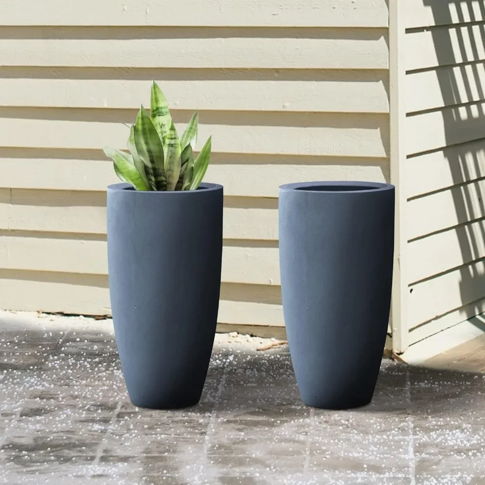 

Large Outdoor Indoor Decorative Plant Pots With Drainage Hole and Rubber Plug Home Garden Decorative Planters for Plants Vase