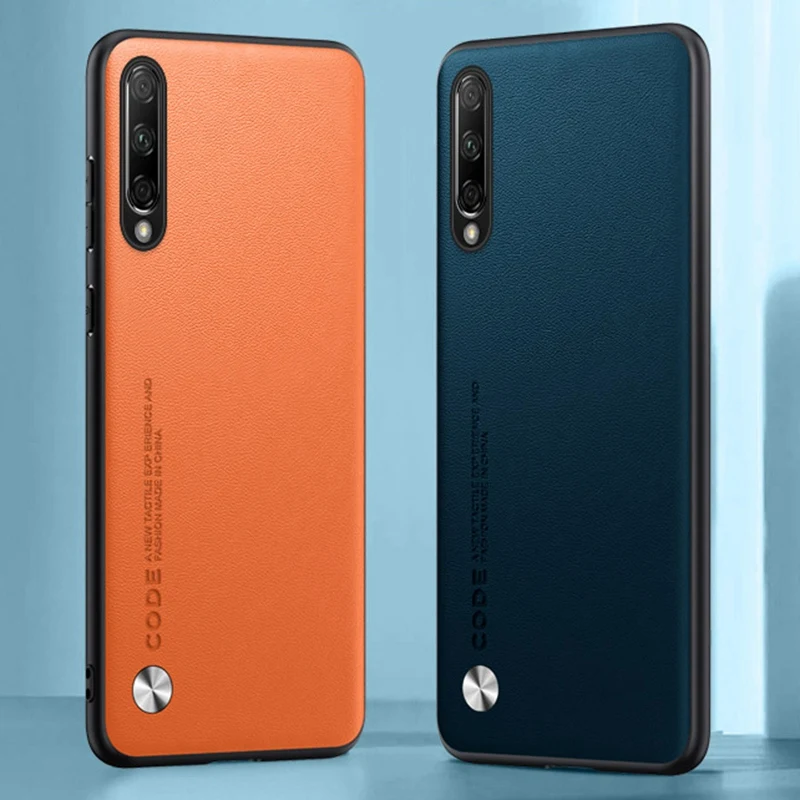 Luxury PU Leather Case For Honor 9X Pro 9XPro Back Cover Matte Silicone Shockproof Full Protection Phone Case For Honor9X Pro