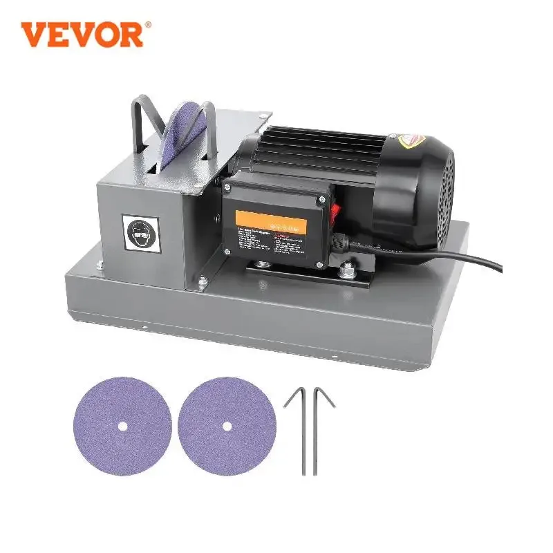 VEVOR Lawn Mower Blade Sharpener 2/3HP 500W Lawnmower Blade Grinder with 7-inch Ceramic Grinding Wheel Gator Blades Flat Blades