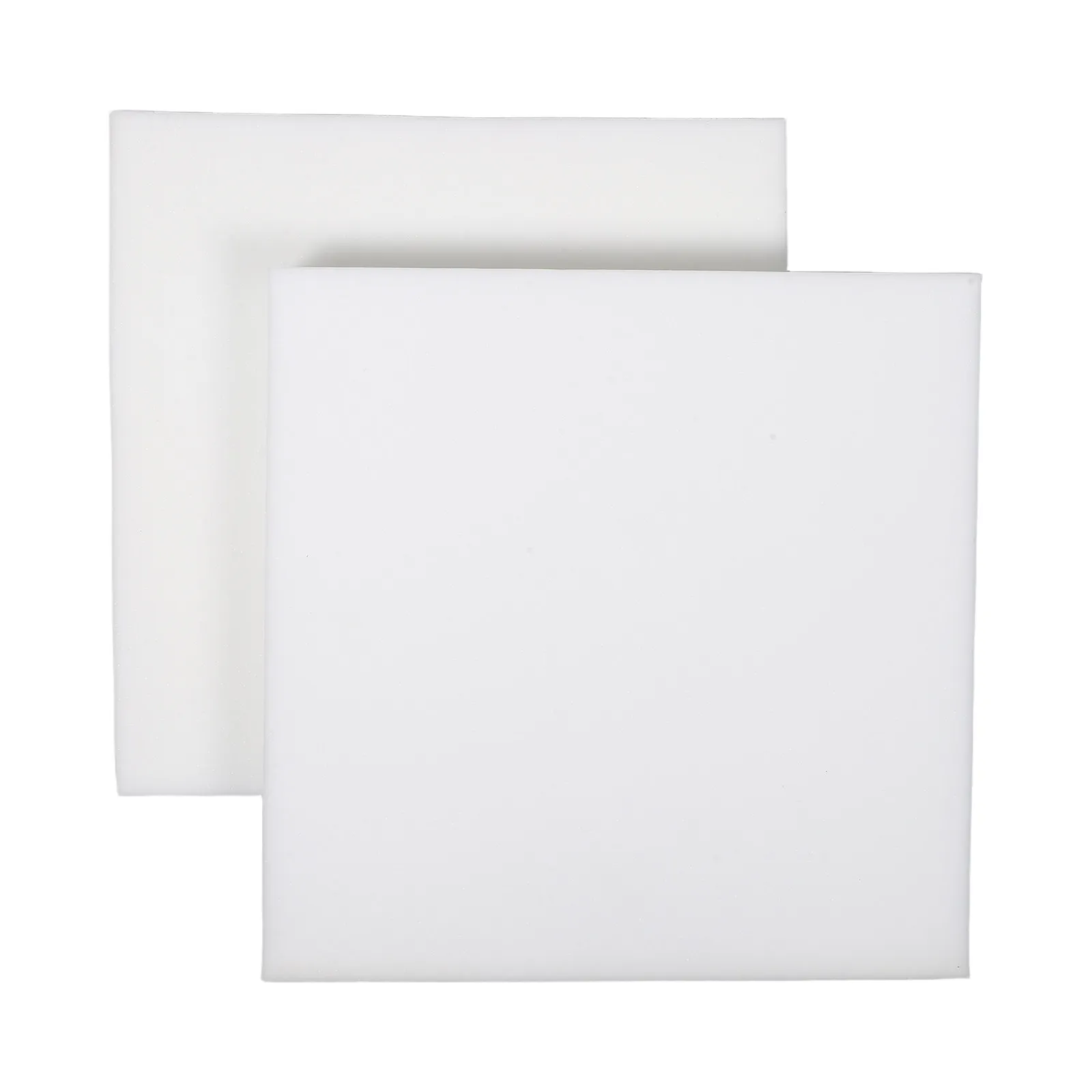 2Pcs High Density Sofa Cushion Pads Replacement 40x40x3cm Upholstery Foam Insert Couch Seat Support Padding for Chairs Benches