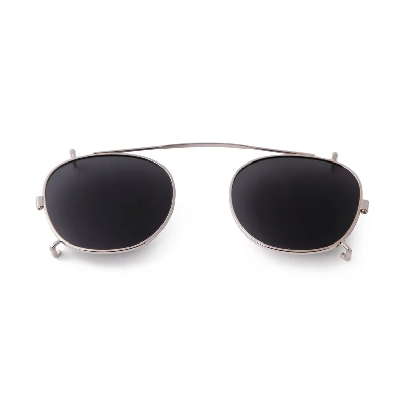 Classic Vintage Round Square Clip on Sunglasses Men Women Luxury Brand Designer Retro Removable Polarized Flip Glasses SZ1106M