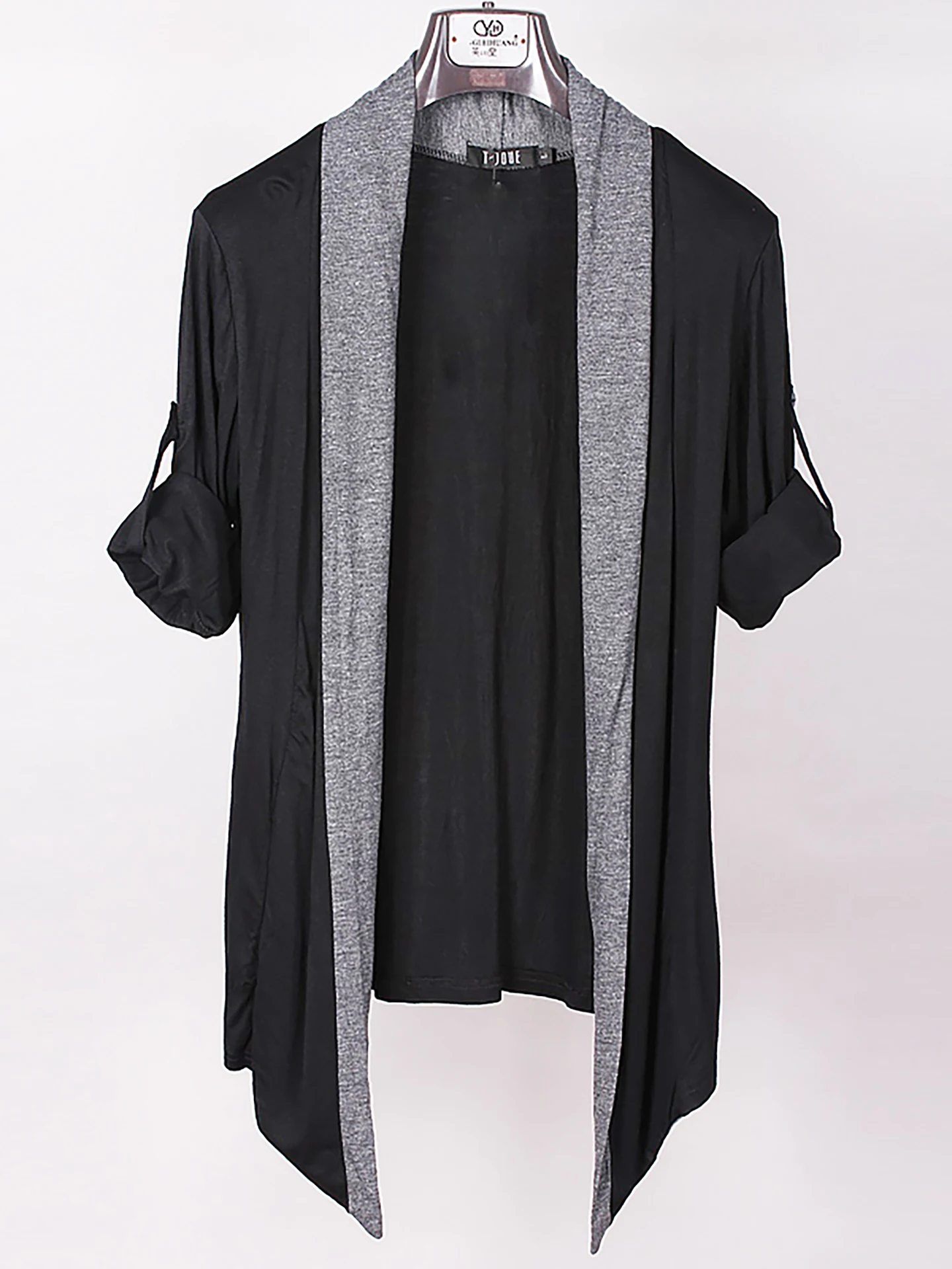 

Мужской повседневный кардиган с длинными рукавами, легкая трикотажная верхняя одежда, модная корейская версия, весенне-летняя уличная одежда