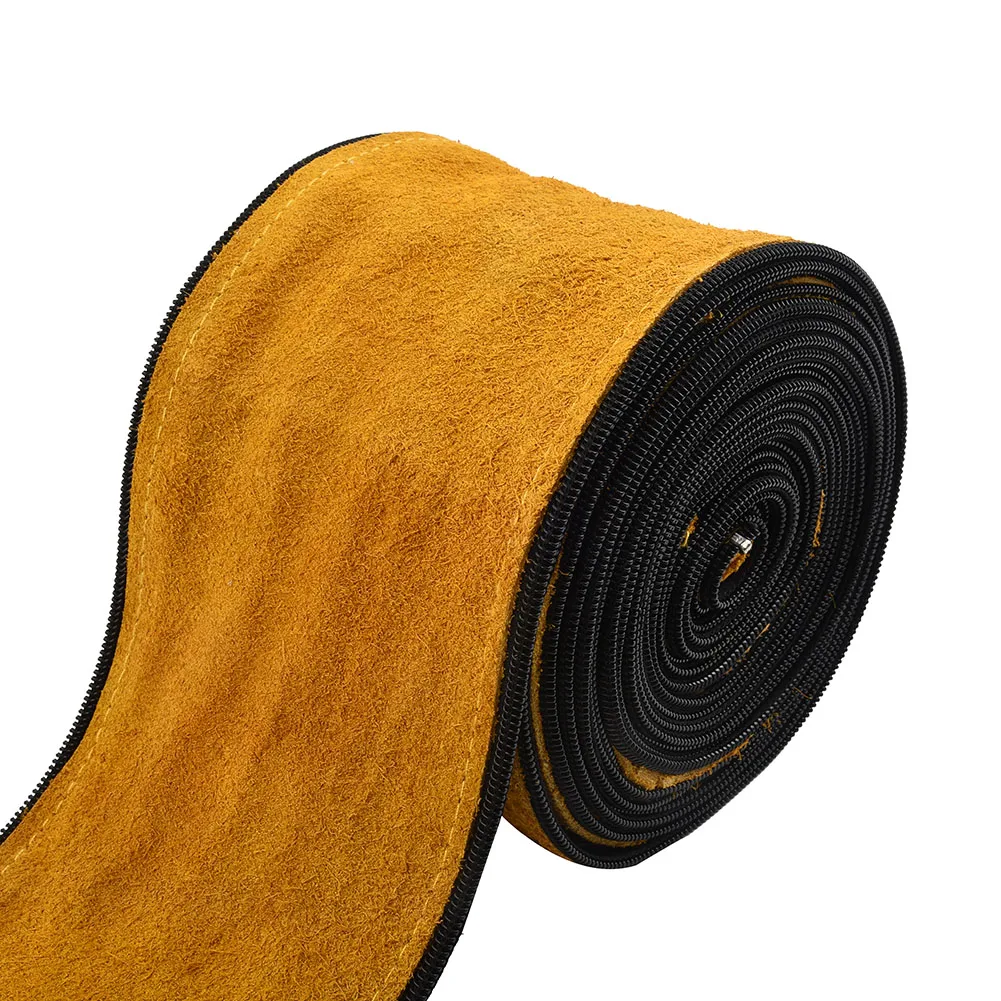 Industrial Torch Cable Hose Welding Cover Yellow Equipment Metalworking Accessories Cowhide Leather Protecting