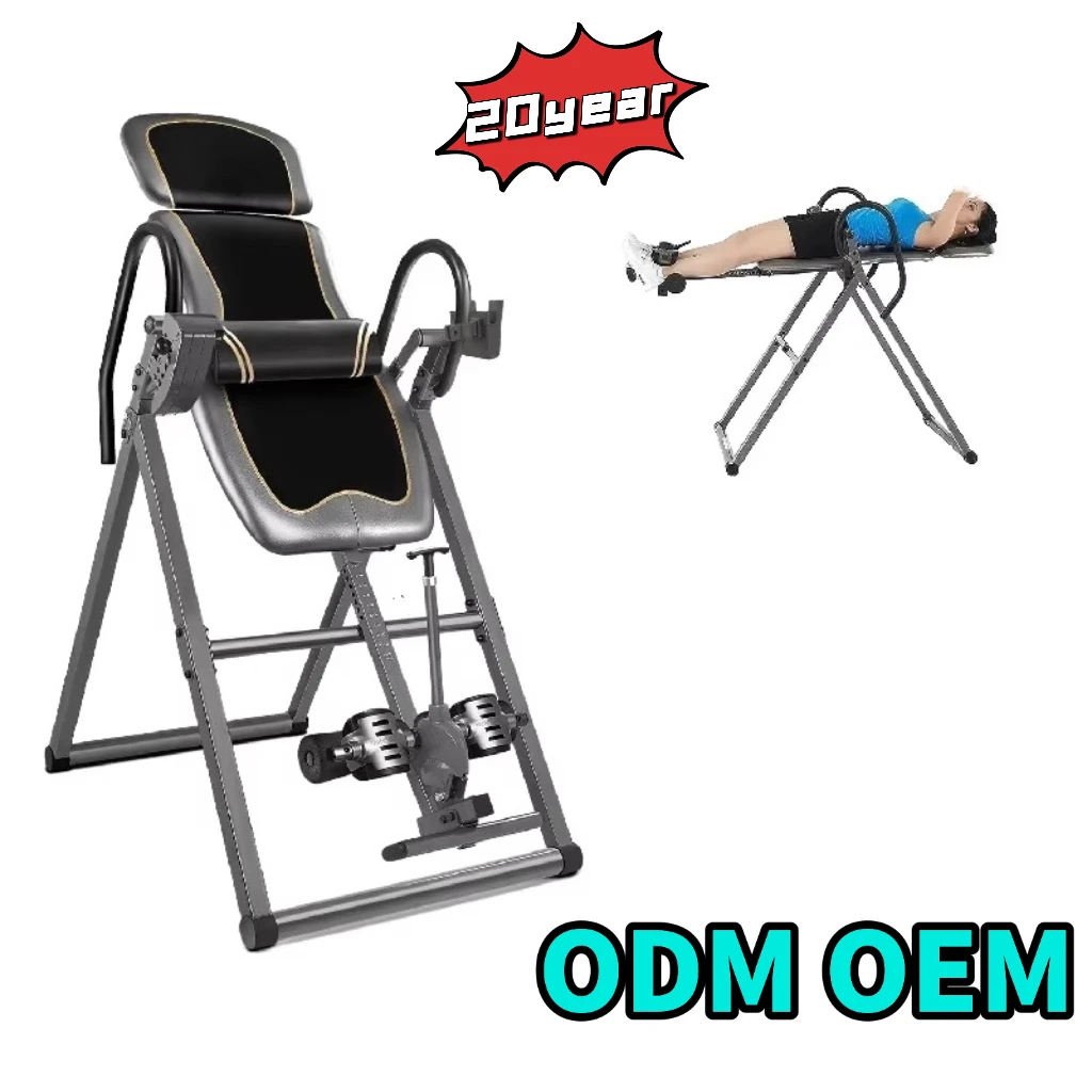 Best Price ITX96881 Heavy Duty Inversion Table for Back Pain Relief Leg Training Max Height 193cm Unisex Equipment