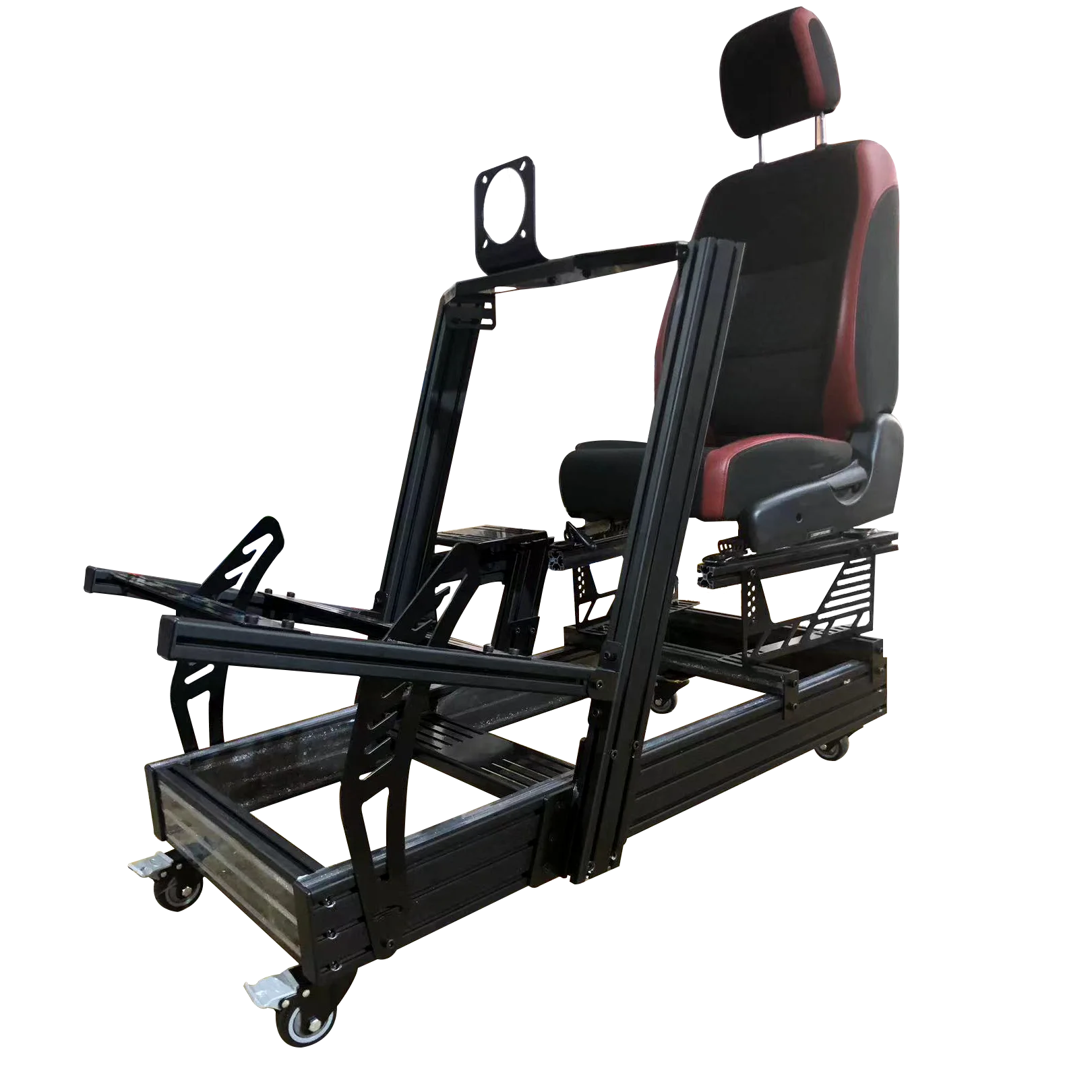 Aluminum 40120 Racing Sim Cockpit Full Setup Heavy Duty Sim Racing Cockpit With Seat Wheel Base G25 Custom Sim Simulator Rig Kit