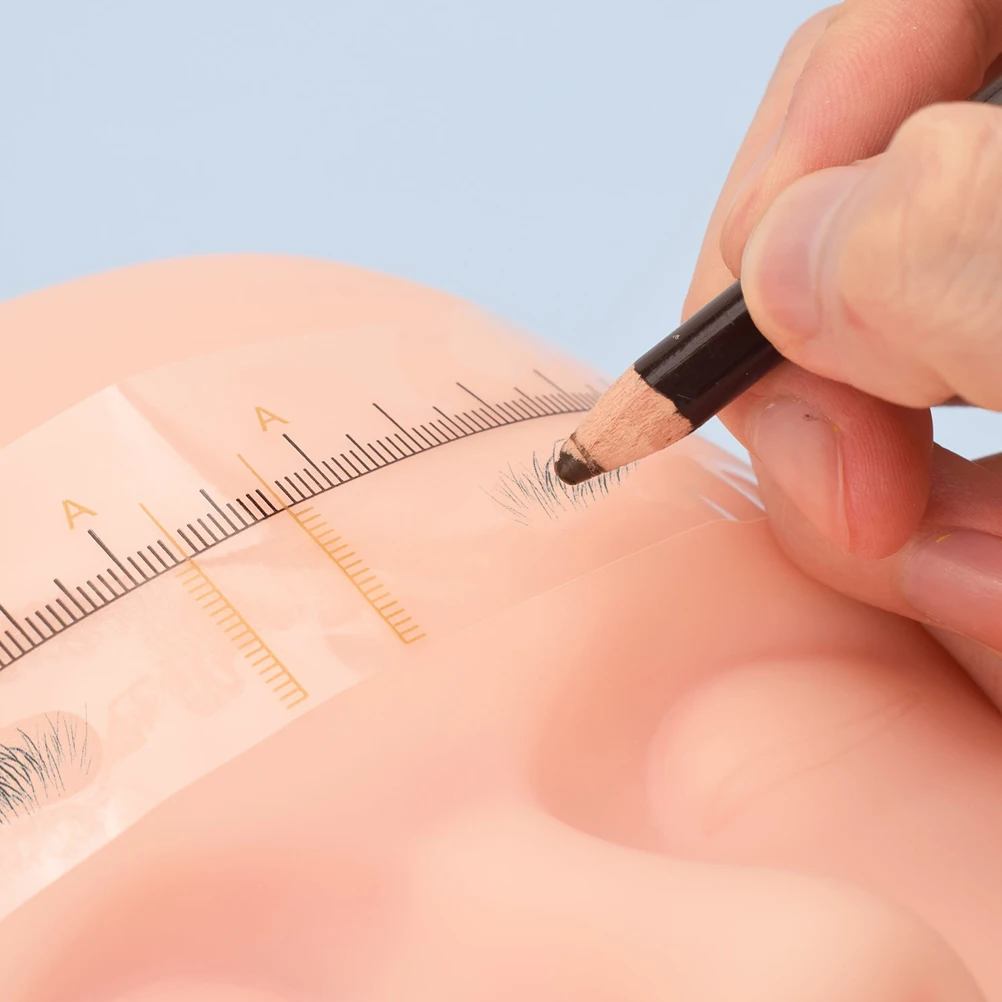 10 個の眉毛定規ステンシルテンプレートガイドメイクアップツール女性のための眉毛整形測定描画アクセサリー