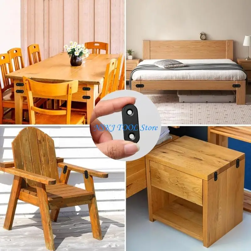 

L8RC 20pcs Thickened Straight Supports for Wooden Furniture Cabinet Repair Projects