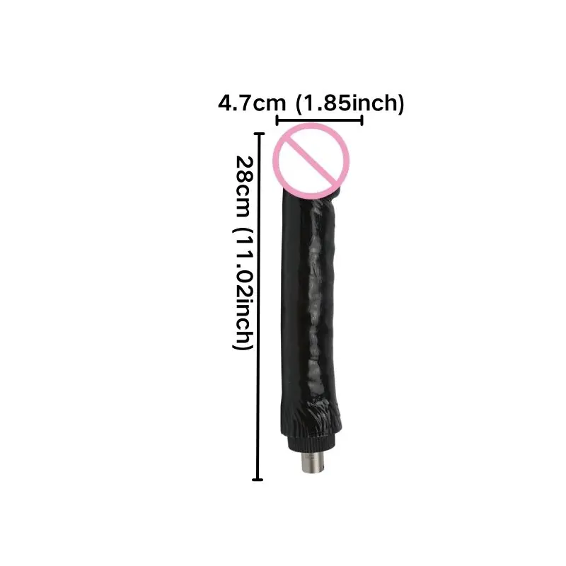 Rough Beast Big Black Dildo for 3XLR SEX Machine 3Prong Accessorie for Love machine Men and Women Masturbator Sex Toy