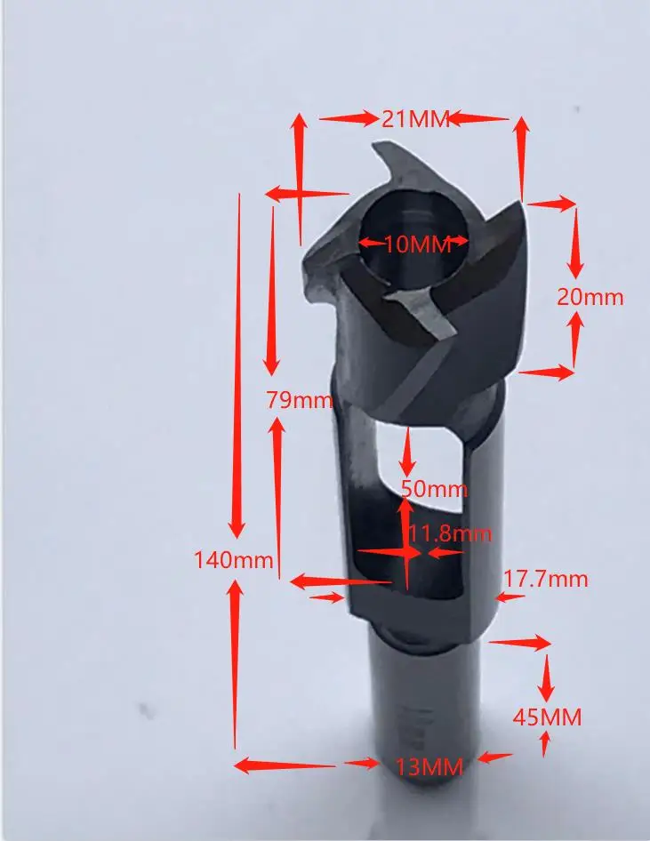 High Quality Tenon Dowel & Plug Cutter Tenon Maker, Tapered Snug Plug Cutters 10mm