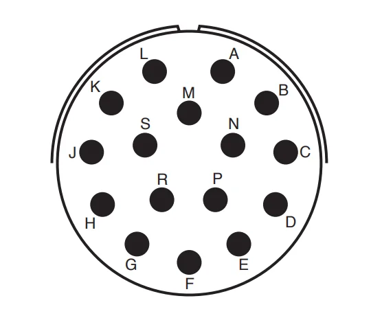 PT06E-20-16S(SR)/PT06E-20-16P(SR) Amphenol Round plug