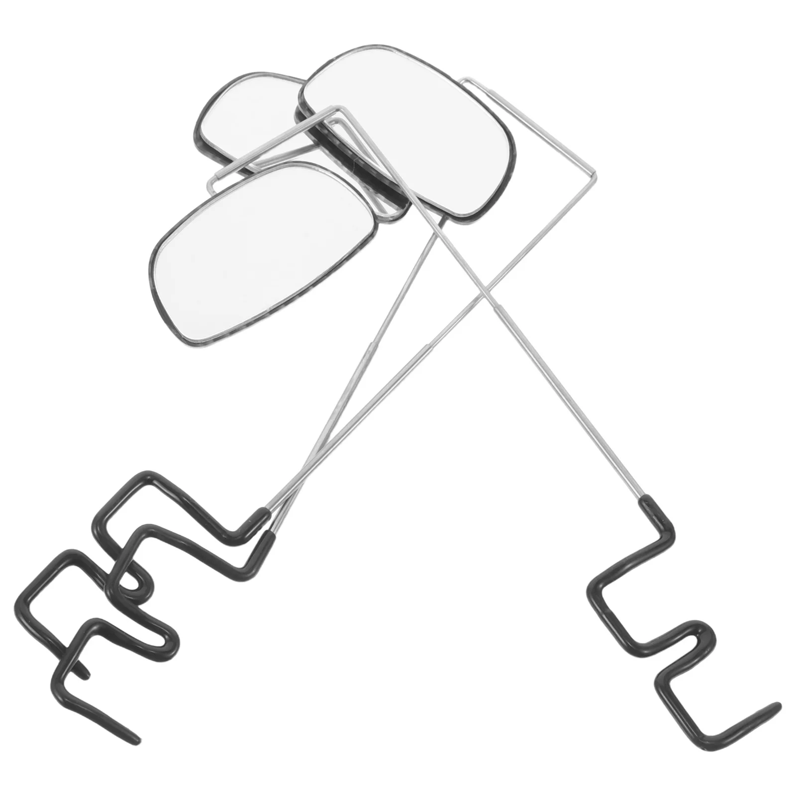 

3Pcs Rear View Mirror for Bike: Flat Reflective Cycling Eyeglass Mirror No Distortion Long Distance Ride Compatible with Various