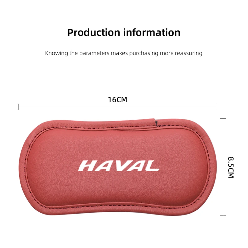 Leather Car Pillow Cushion Elastic Knee Pad Leg Pad Armrest Pad Accessories For Haval H3 H4 H5 H6 H9 F7X H7 H8 H2 F7 H1 H2S M6 view 6