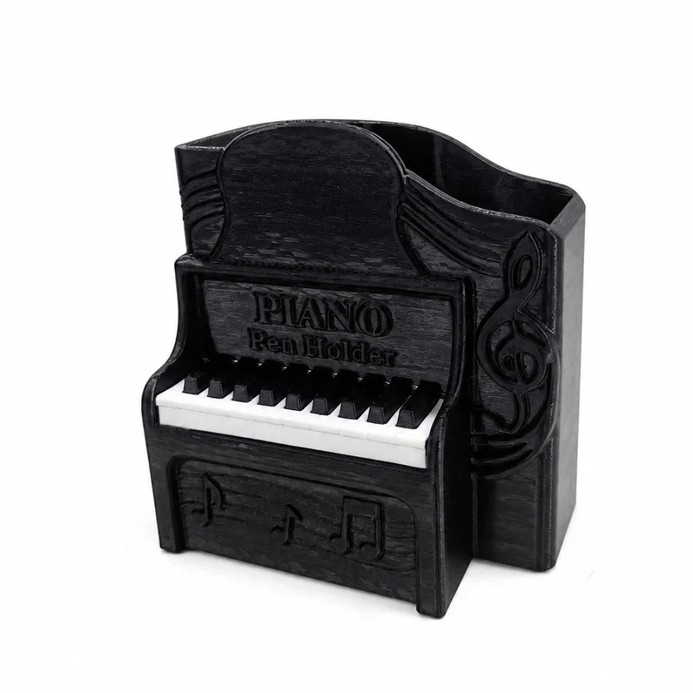 3D Printed Piano Pen Holder Unique Creative Piano Shaped Storage Box Plastic Stationery Storage Box Stationery Gifts