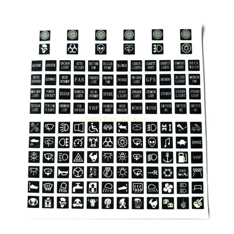 J0MA Auto Car Window Glow Switches Stickers Door Door Night Luminous Counsory