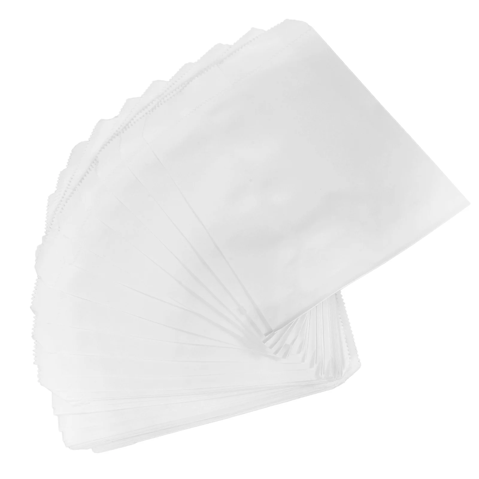 

100pcs Disposable Food Paper Bags Grease Resistant Snack Packaging Frying Chicken Holders Takeout Containers For Hot Dogs Cheese